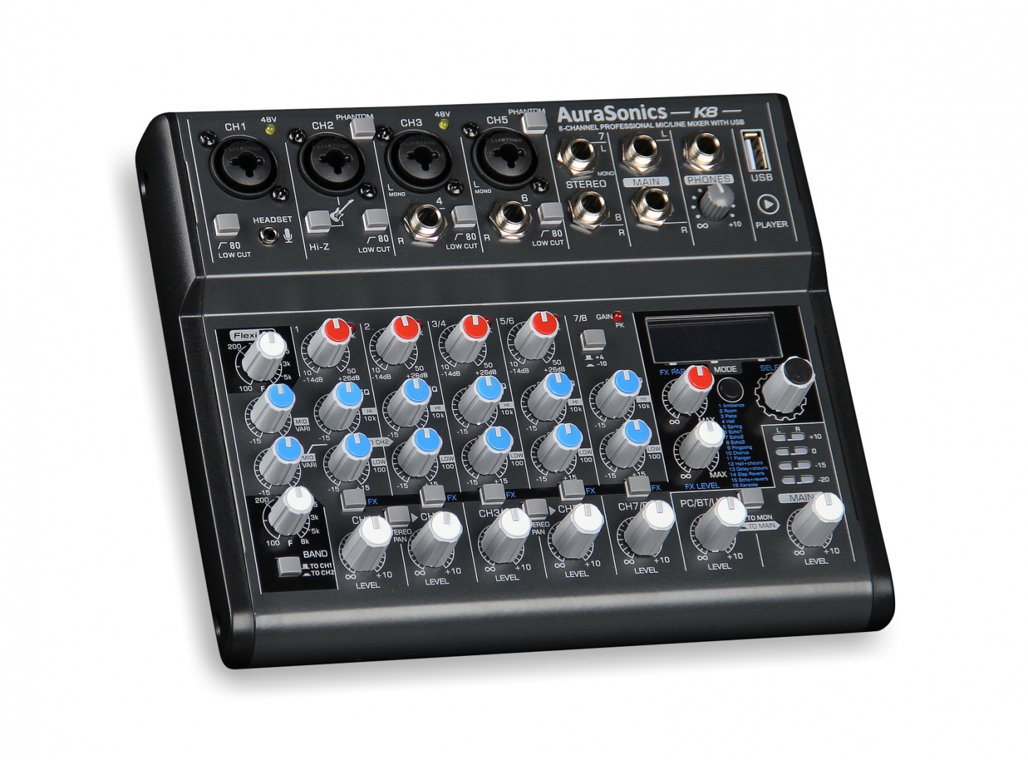 AuraSonics K8 компактный микшерный пульт в Моздоке