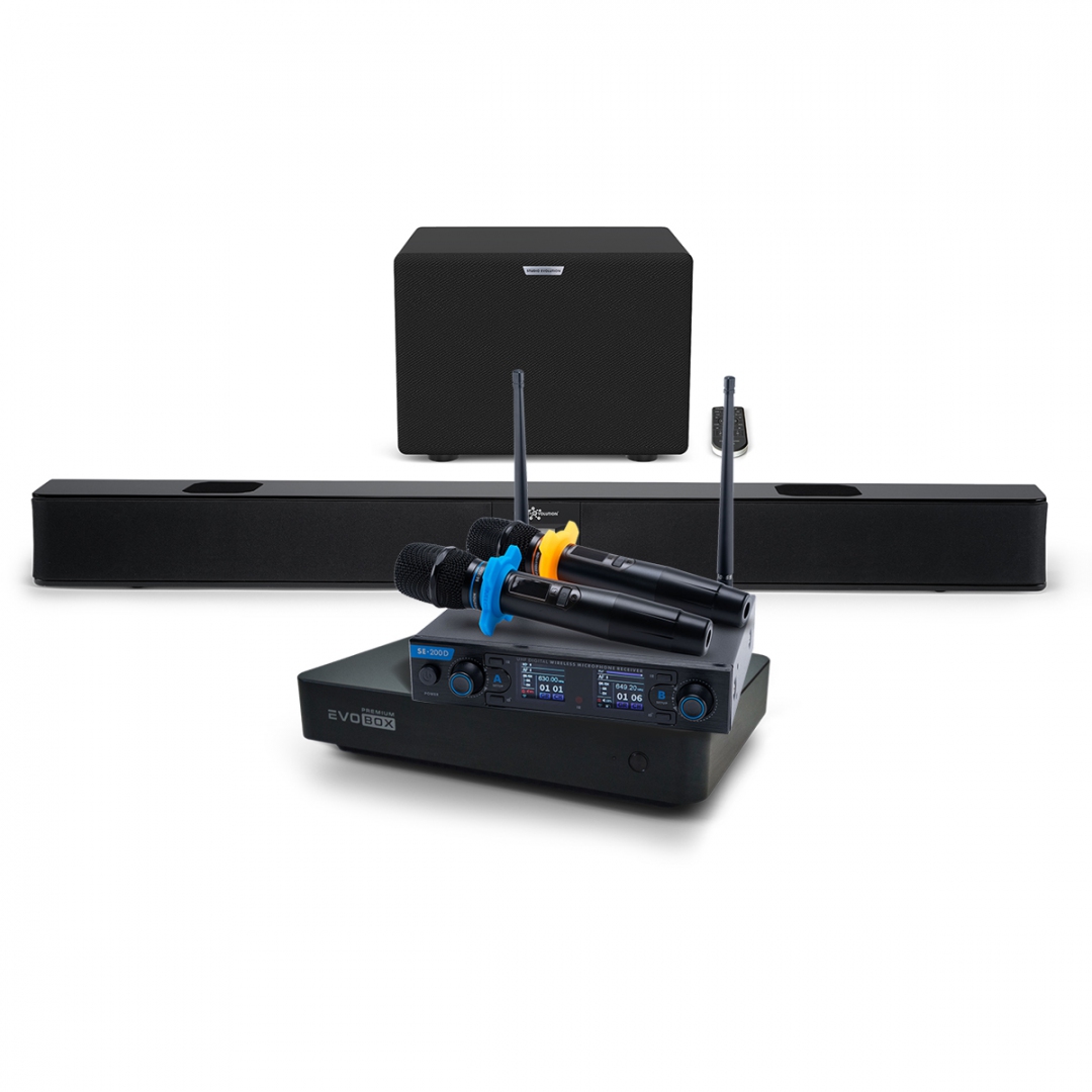Hi-End караоке-система EVOBOX Premium + EvoSoundBar (саундбар с караоке) в Моздоке