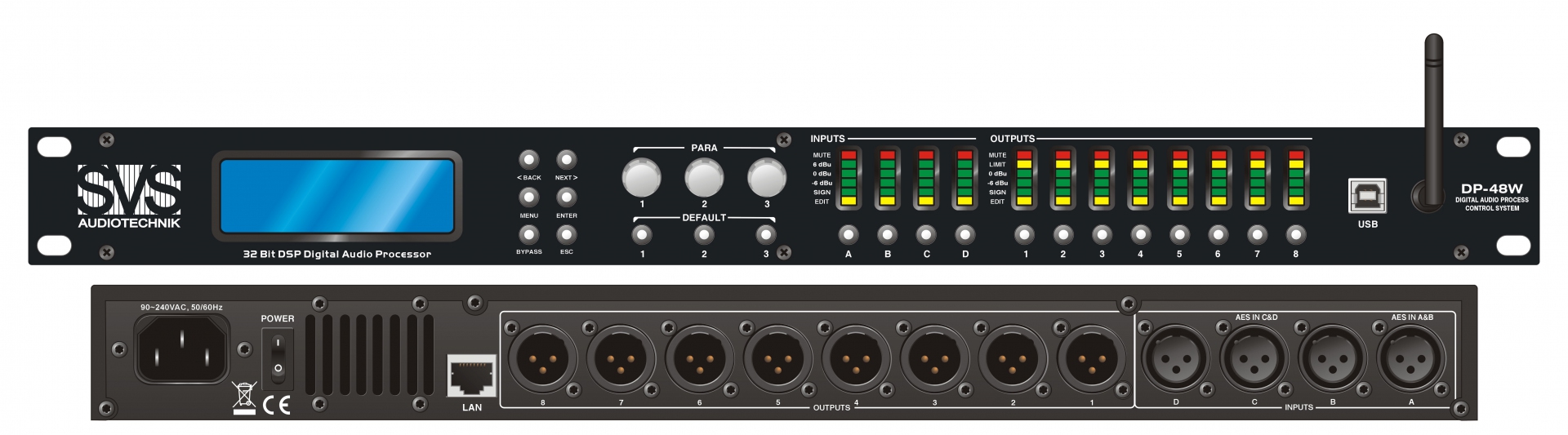SVS Audiotechnik DP-48W Цифровой процессор: 4 входа 8 выходов в Моздоке