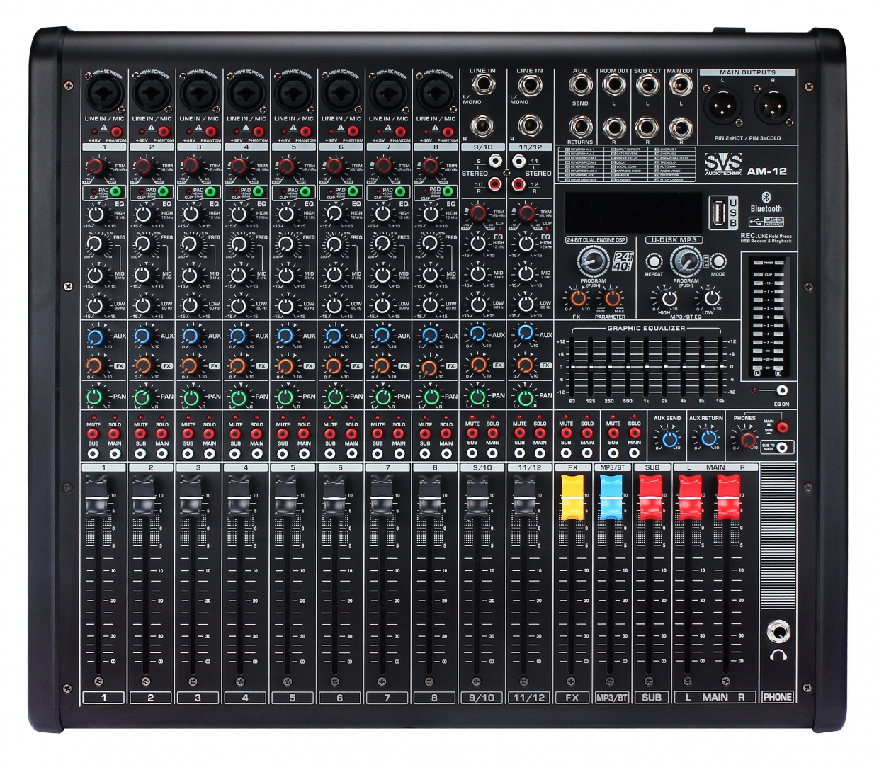 SVS Audiotechnik mixers AM-12 Микшерный пульт аналоговый, 12-канальный в Моздоке