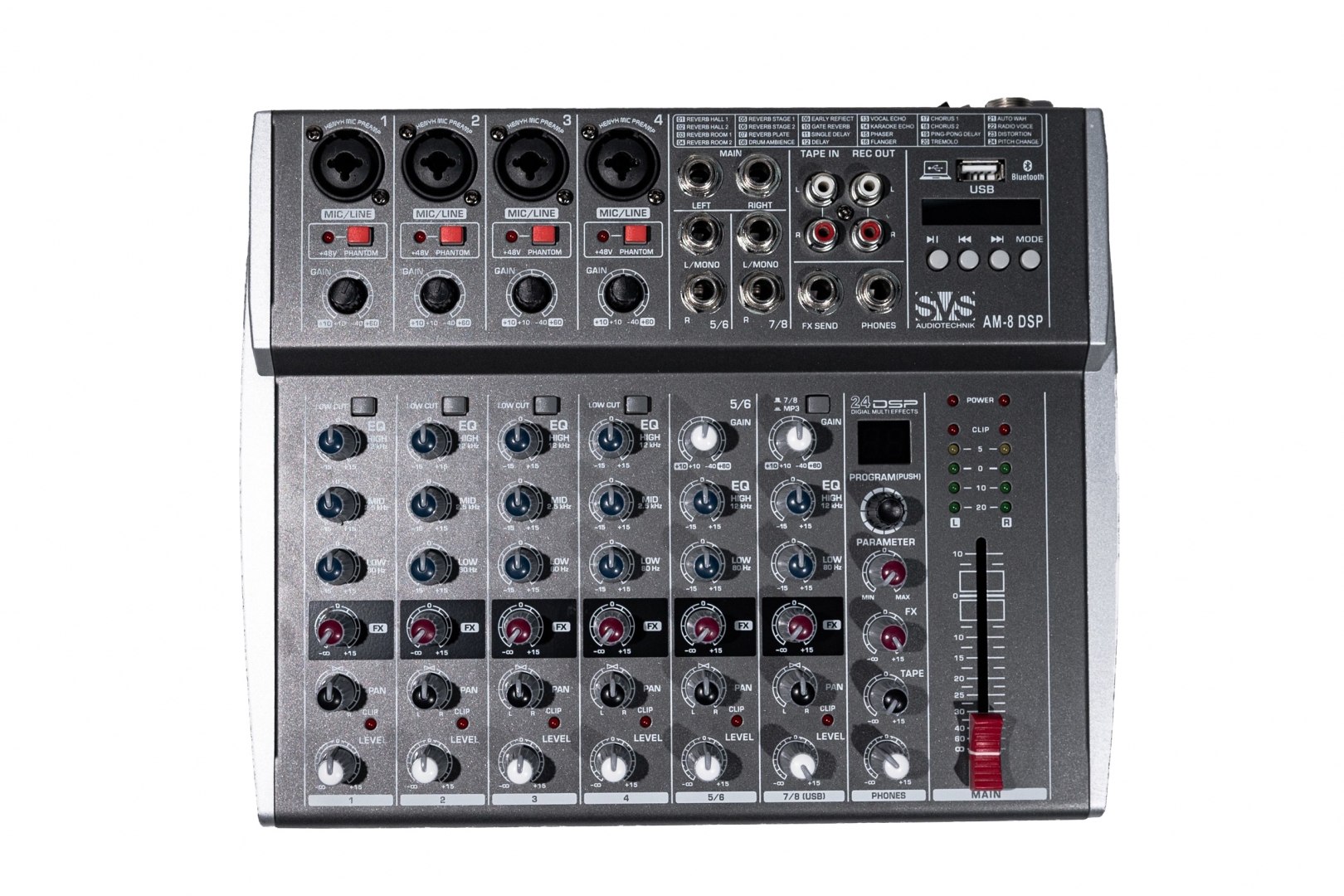 SVS Audiotechnik mixers AM-8 DSP Микшерный пульт аналоговый, 8-канальный в Моздоке
